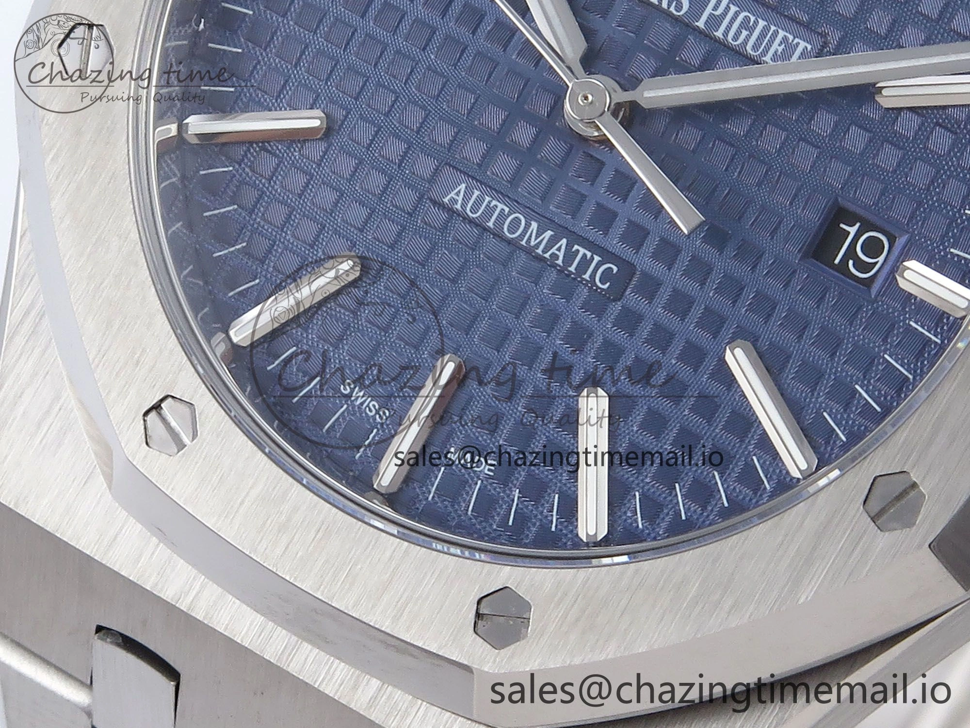 Royal Oak 41mm 15400 SS TKF 1:1 Best Edition Blue Dial on SS Bracelet SA4302 Super Clone