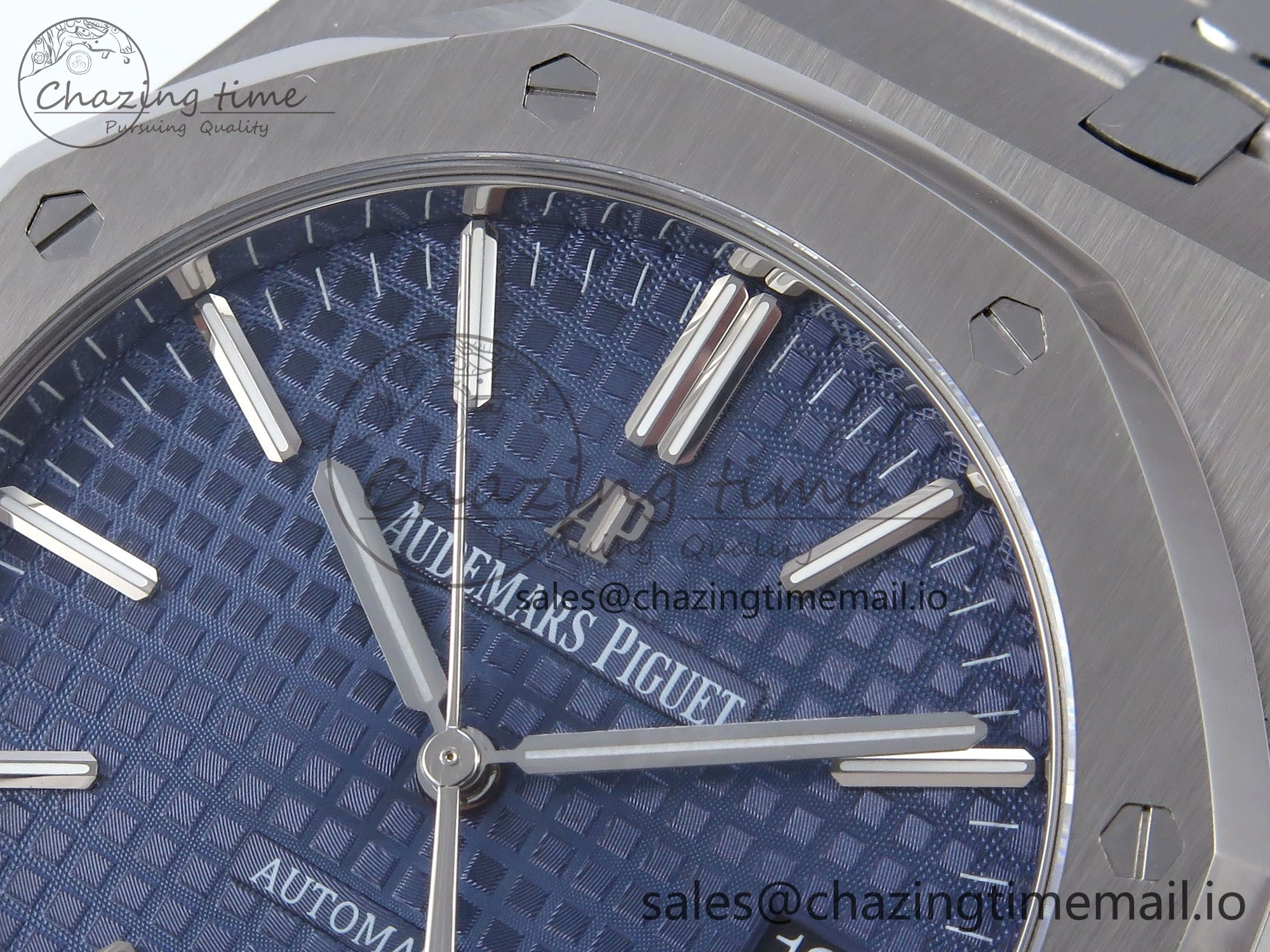 Royal Oak 41mm 15400 SS TKF 1:1 Best Edition Blue Dial on SS Bracelet SA4302 Super Clone