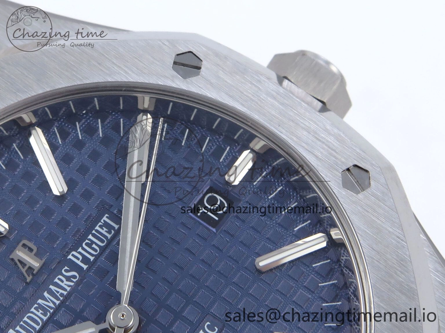 Royal Oak 41mm 15400 SS TKF 1:1 Best Edition Blue Dial on SS Bracelet SA4302 Super Clone