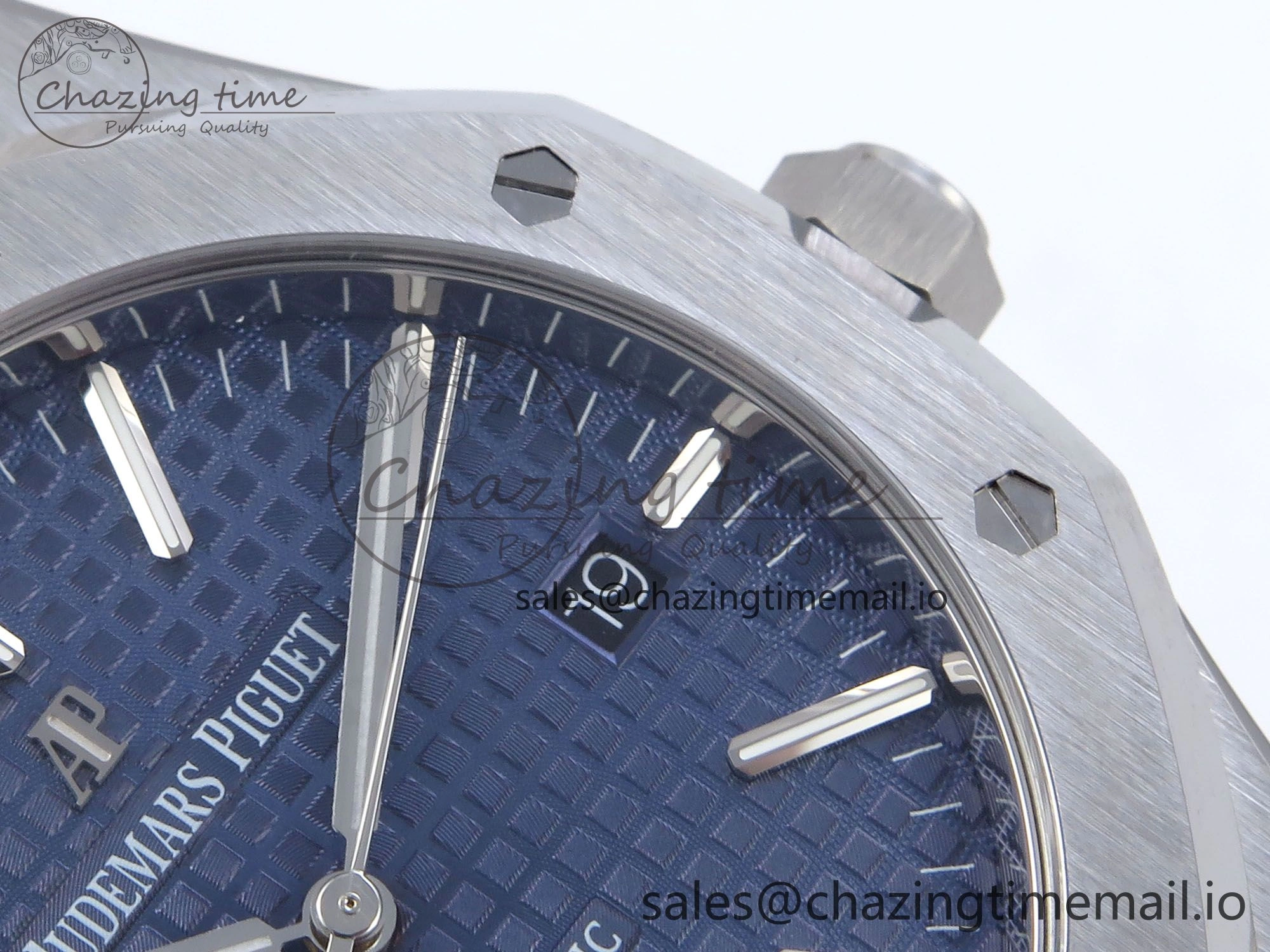 Royal Oak 41mm 15400 SS TKF 1:1 Best Edition Blue Dial on SS Bracelet SA4302 Super Clone