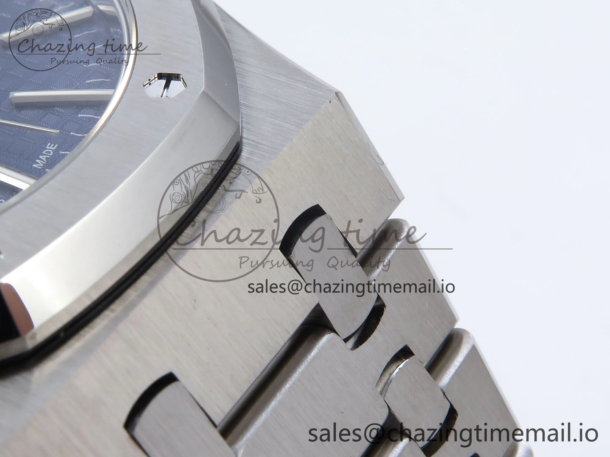 Royal Oak 41mm 15400 SS TKF 1:1 Best Edition Blue Dial on SS Bracelet SA4302 Super Clone