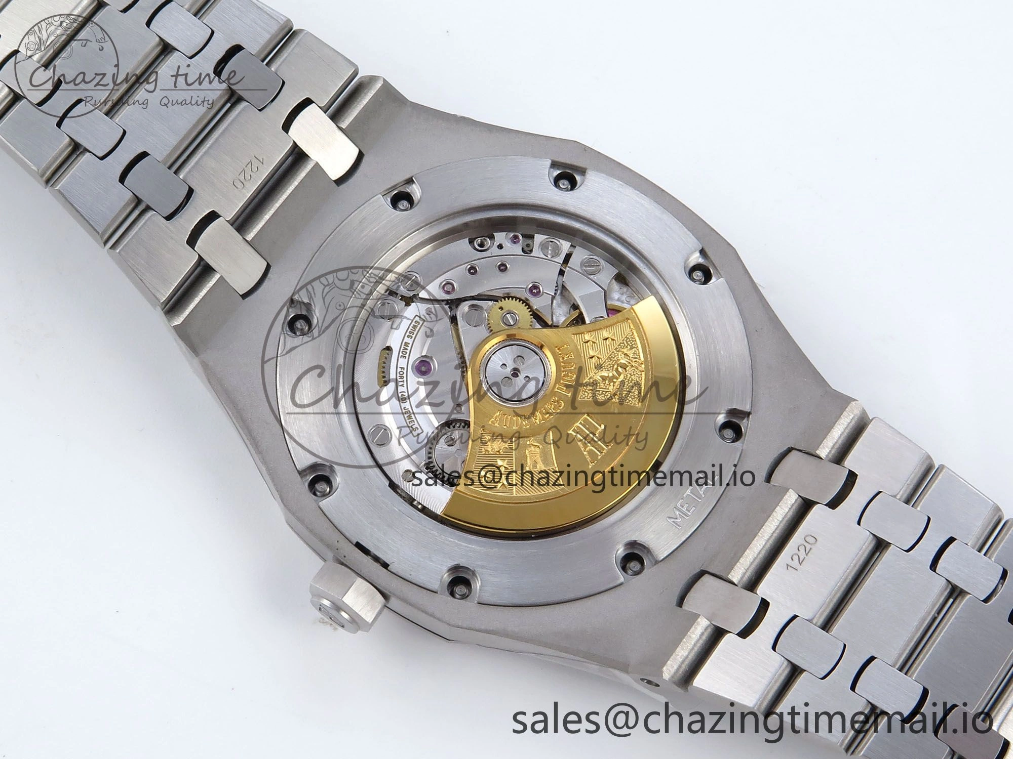Royal Oak 41mm 15400 SS TKF 1:1 Best Edition Blue Dial on SS Bracelet SA4302 Super Clone