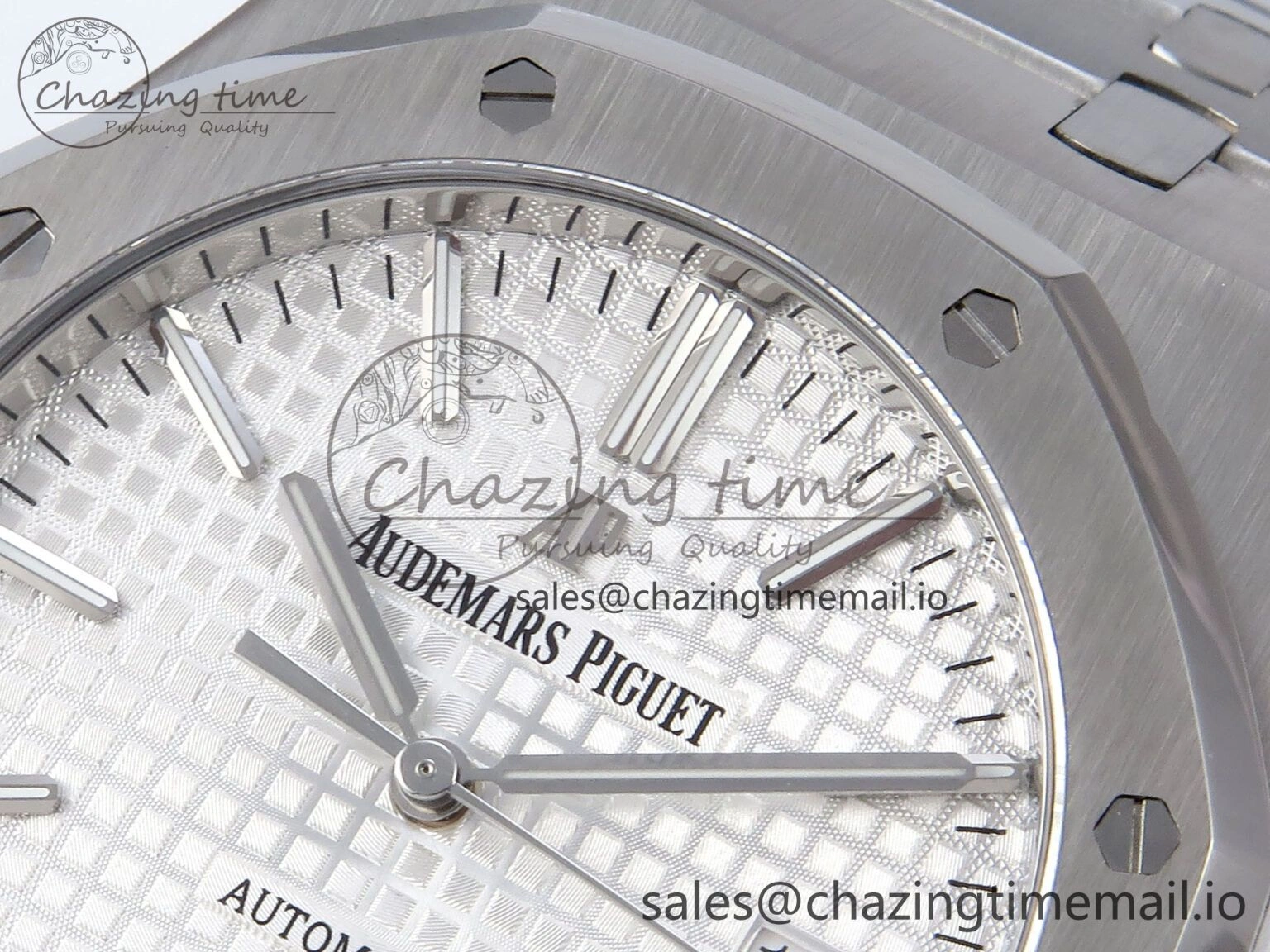 Royal Oak 41mm 15400 SS TKF 1:1 Best Edition White Dial on SS Bracelet SA4302 Super Clone