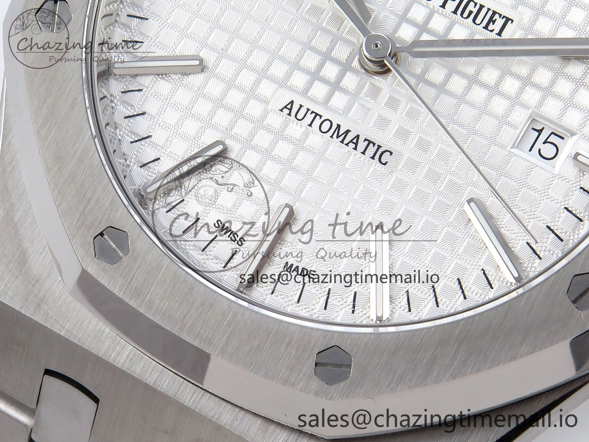 Royal Oak 41mm 15400 SS TKF 1:1 Best Edition White Dial on SS Bracelet SA4302 Super Clone