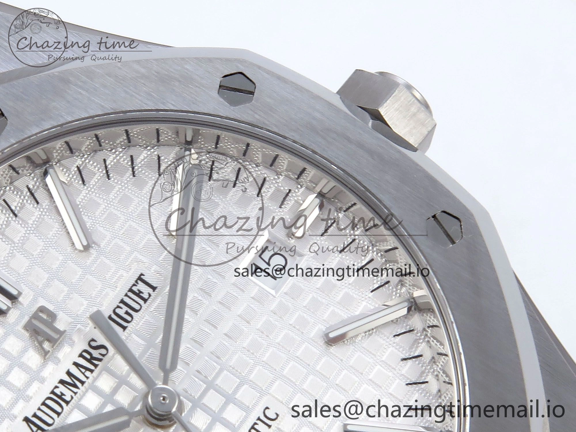 Royal Oak 41mm 15400 SS TKF 1:1 Best Edition White Dial on SS Bracelet SA4302 Super Clone