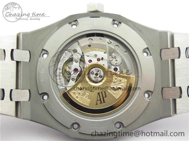 Royal Oak 41mm 15400 SS Z+F 1:1 Best Edition Black Textured Dial on SS Bracelet A3120 (Free Box)