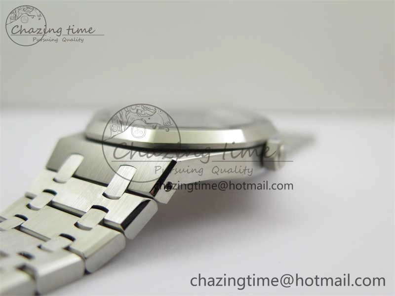 Royal Oak 41mm 15400 SS ZF 1:1 Best Edition Blue Textured Dial on SS Bracelet SA3120 Super Clone
