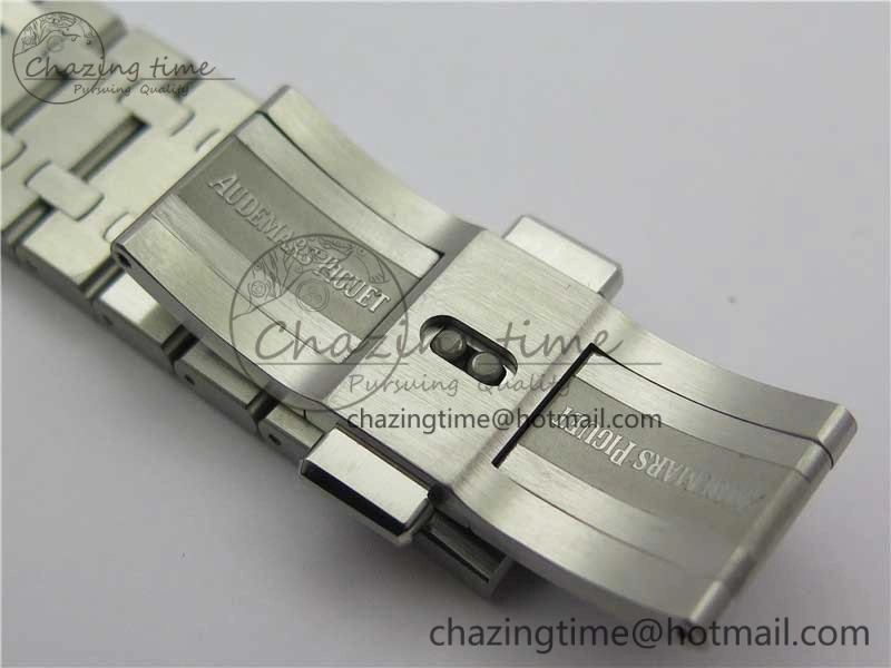 Royal Oak 41mm 15400 SS ZF 1:1 Best Edition Gray Textured Dial on SS Bracelet A3120 (Free Box)
