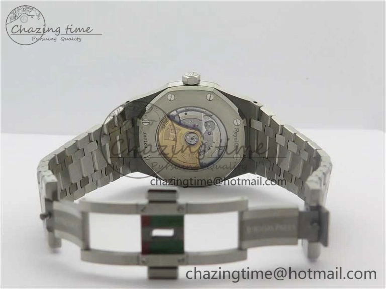Royal Oak 41mm 15400 SS ZF 1:1 Best Edition Gray Textured Dial on SS Bracelet A3120 (Free Box)