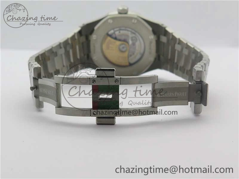 Royal Oak 41mm 15400 SS ZF 1:1 Best Edition Gray Textured Dial on SS Bracelet A3120 (Free Box)