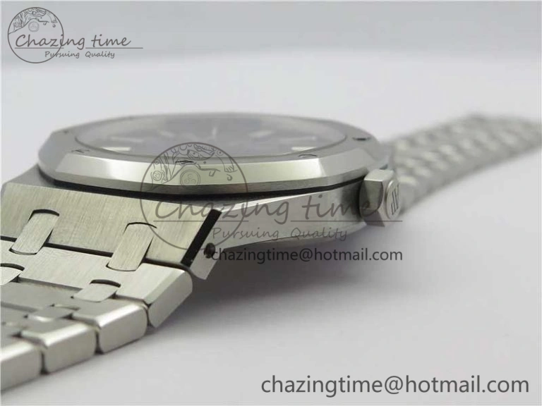 Royal Oak 41mm 15400 SS ZF 1:1 Best Edition Gray Textured Dial on SS Bracelet A3120 (Free Box)