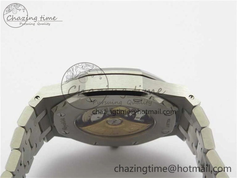 Royal Oak 41mm 15400 SS ZF 1:1 Best Edition Gray Textured Dial on SS Bracelet A3120 (Free Box)