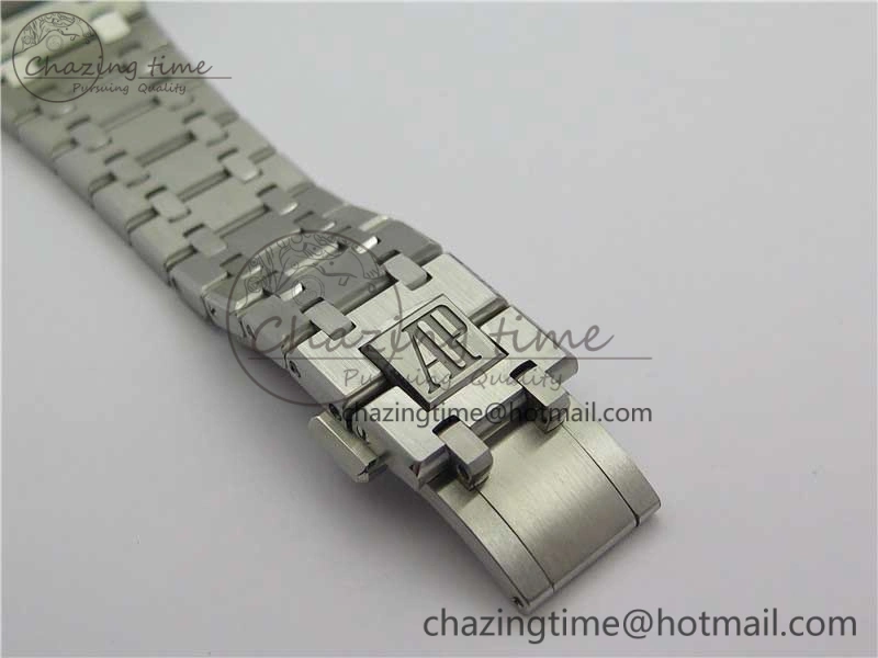 Royal Oak 41mm 15400 SS ZF 1:1 Best Edition Gray Textured Dial on SS Bracelet A3120 (Free Box)