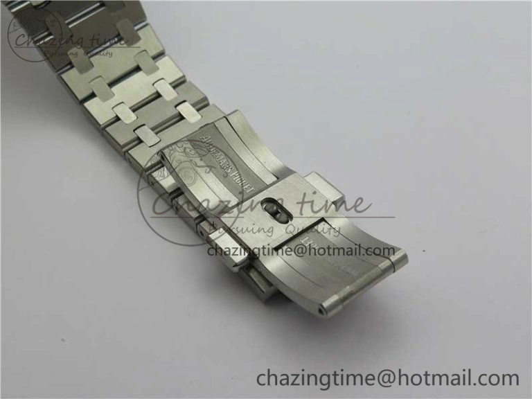 Royal Oak 41mm 15400 SS ZF 1:1 Best Edition Gray Textured Dial on SS Bracelet A3120 (Free Box)