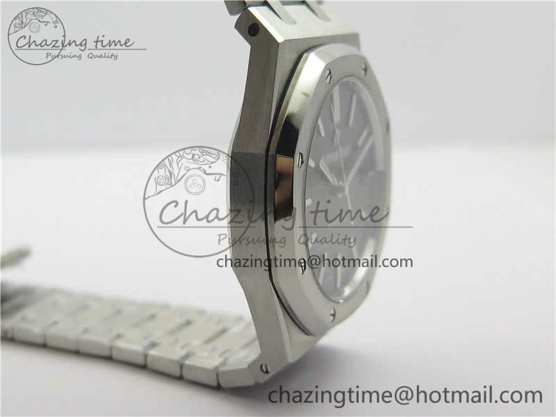 Royal Oak 41mm 15400 SS ZF 1:1 Best Edition Gray Textured Dial on SS Bracelet A3120 (Free Box)