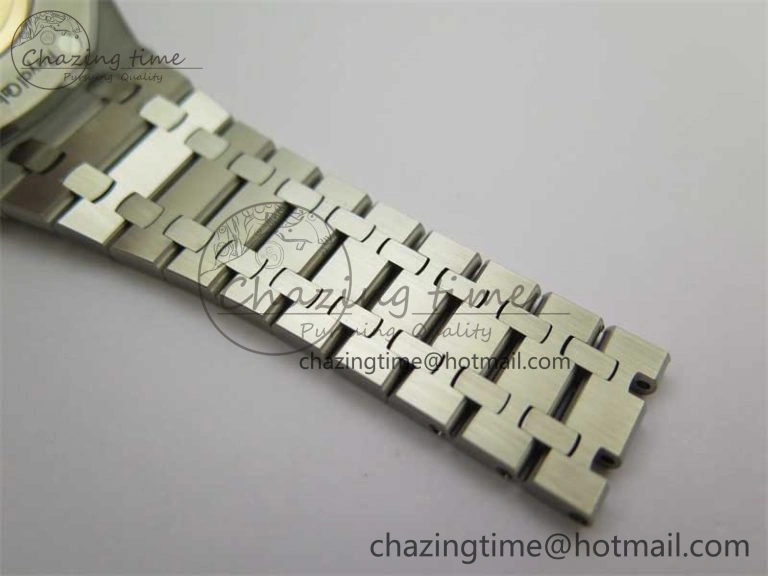 Royal Oak 41mm 15400 SS ZF 1:1 Best Edition Gray Textured Dial on SS Bracelet SA3120 Super Clone