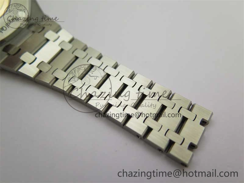Royal Oak 41mm 15400 SS ZF 1:1 Best Edition Gray Textured Dial on SS Bracelet SA3120 Super Clone