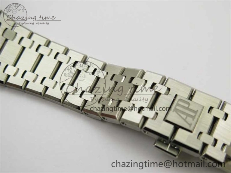 Royal Oak 41mm 15400 SS ZF 1:1 Best Edition Gray Textured Dial on SS Bracelet SA3120 Super Clone