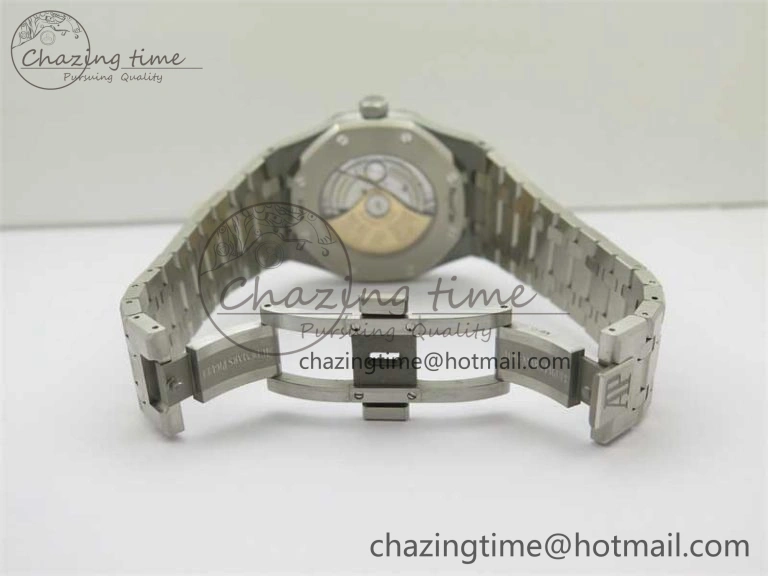 Royal Oak 41mm 15400 SS ZF 1:1 Best Edition Gray Textured Dial on SS Bracelet SA3120 Super Clone