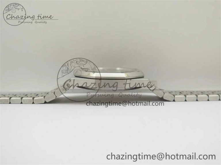 Royal Oak 41mm 15400 SS ZF 1:1 Best Edition Gray Textured Dial on SS Bracelet SA3120 Super Clone