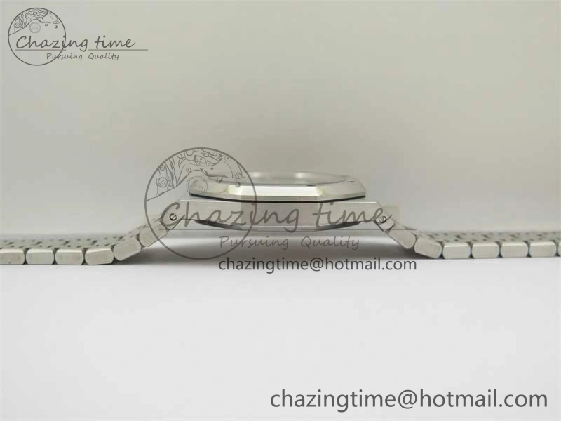 Royal Oak 41mm 15400 SS ZF 1:1 Best Edition Gray Textured Dial on SS Bracelet SA3120 Super Clone