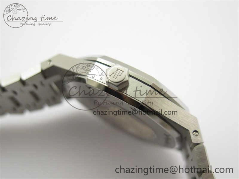 Royal Oak 41mm 15400 SS ZF 1:1 Best Edition Gray Textured Dial on SS Bracelet SA3120 Super Clone