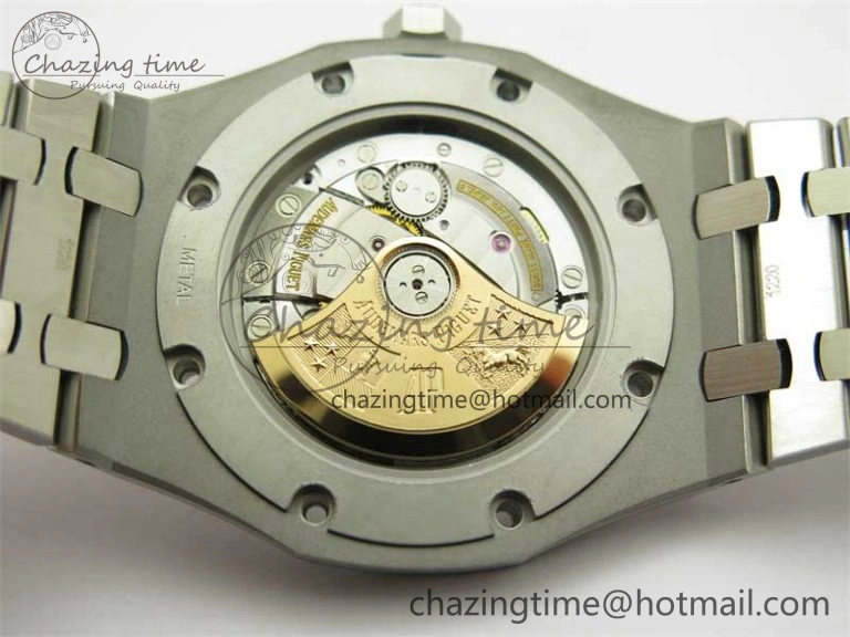 Royal Oak 41mm 15400 SS ZF 1:1 Best Edition Gray Textured Dial on SS Bracelet SA3120 Super Clone