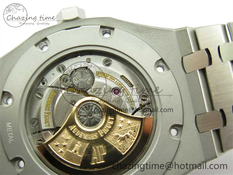 Royal Oak 41mm 15400 SS ZF 1:1 Best Edition Gray Textured Dial on SS Bracelet SA3120 Super Clone