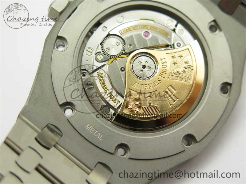 Royal Oak 41mm 15400 SS ZF 1:1 Best Edition Gray Textured Dial on SS Bracelet SA3120 Super Clone