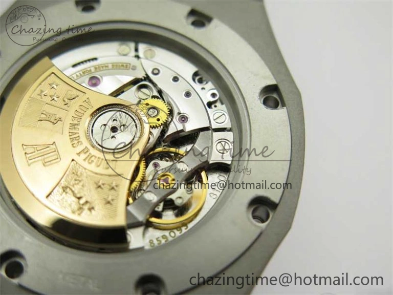 Royal Oak 41mm 15400 SS ZF 1:1 Best Edition Gray Textured Dial on SS Bracelet SA3120 Super Clone