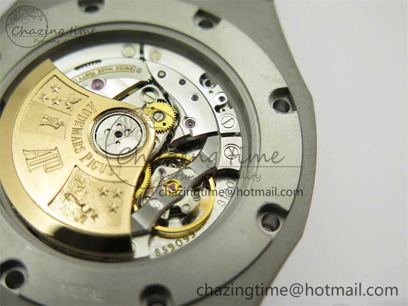 Royal Oak 41mm 15400 SS ZF 1:1 Best Edition Gray Textured Dial on SS Bracelet SA3120 Super Clone