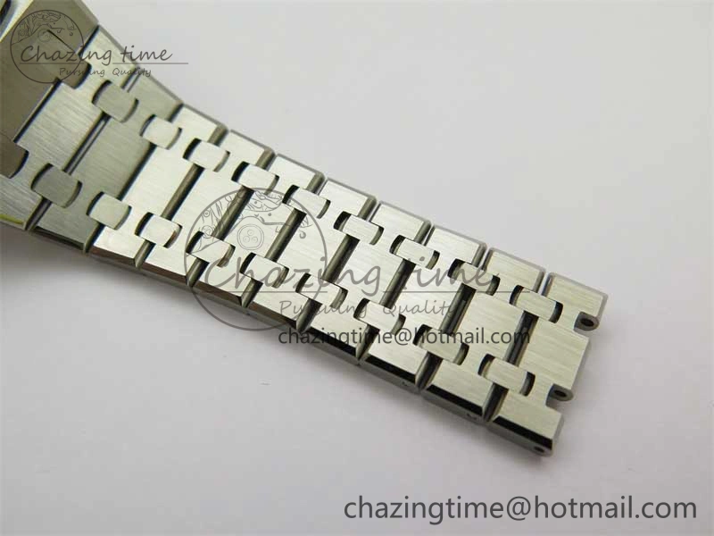 Royal Oak 41mm 15400 SS ZF 1:1 Best Edition Gray Textured Dial on SS Bracelet SA3120 Super Clone