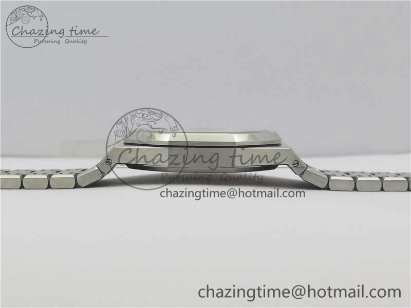 Royal Oak 41mm 15400 SS ZF 1:1 Best Edition White Textured Dial on SS Bracelet A3120 (Free Box)