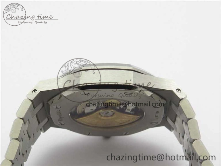 Royal Oak 41mm 15400 SS ZF 1:1 Best Edition White Textured Dial on SS Bracelet A3120 (Free Box)