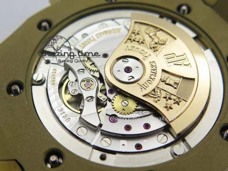 Royal Oak 41mm 15400 YG JF 1:1 Best Edition Blue Dial On YG Bracelet A3120