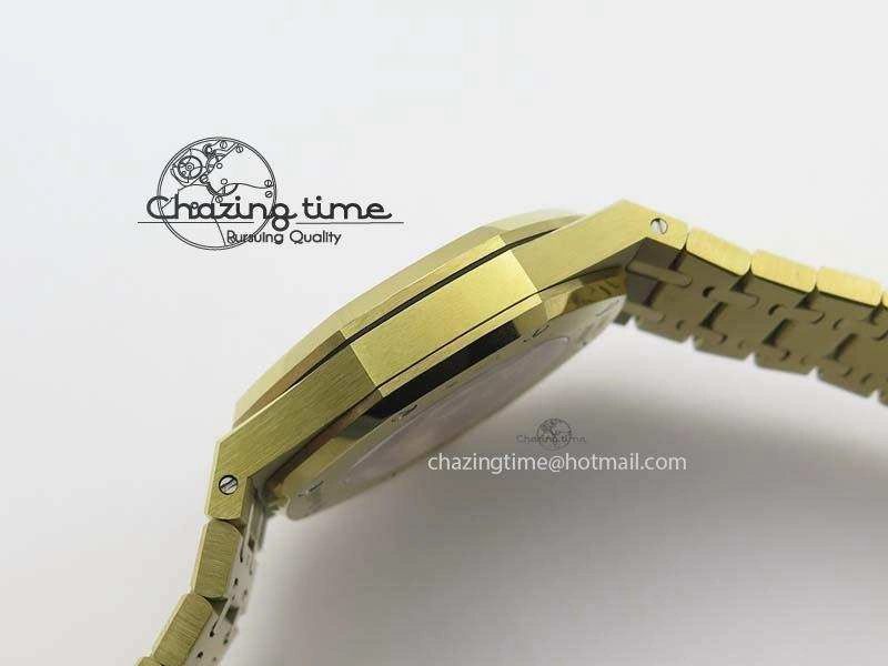 Royal Oak 41mm 15400 YG JF 1:1 Best Edition Blue Dial On YG Bracelet A3120