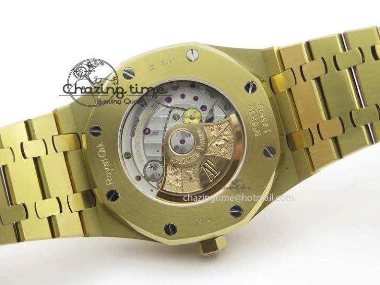 Royal Oak 41mm 15400 YG JF 1:1 Best Edition Blue Dial On YG Bracelet A3120