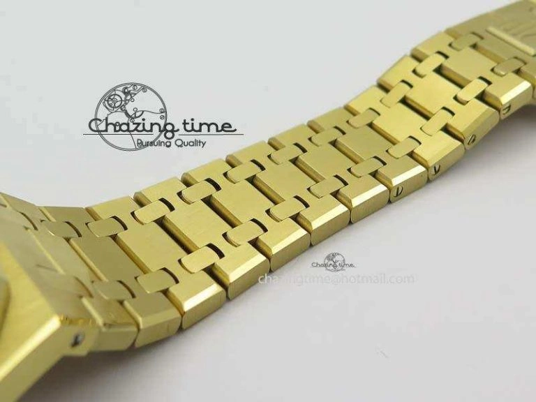 Royal Oak 41mm 15400 YG JF 1:1 Best Edition Blue Dial On YG Bracelet A3120