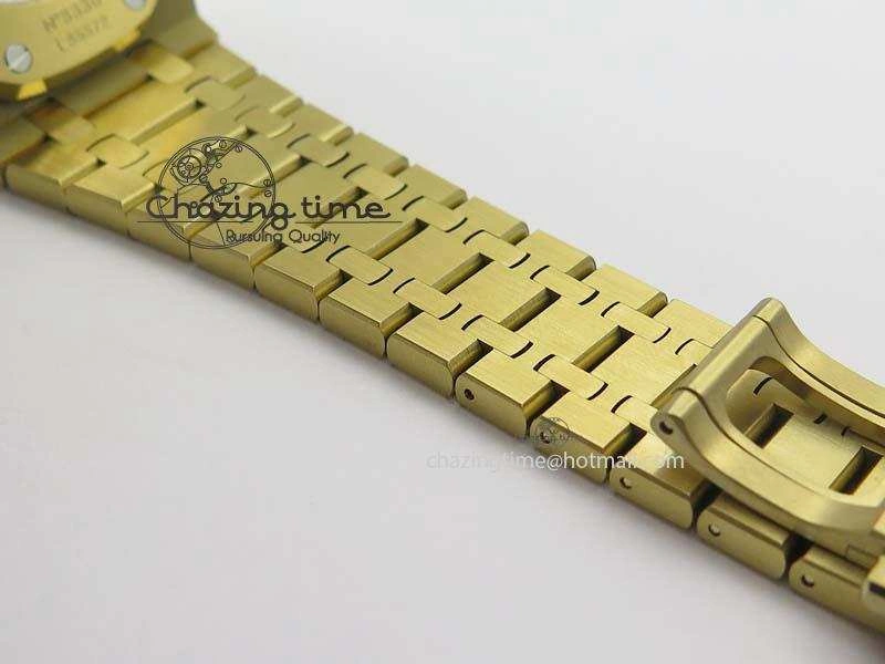 Royal Oak 41mm 15400 YG JF 1:1 Best Edition Blue Dial On YG Bracelet A3120