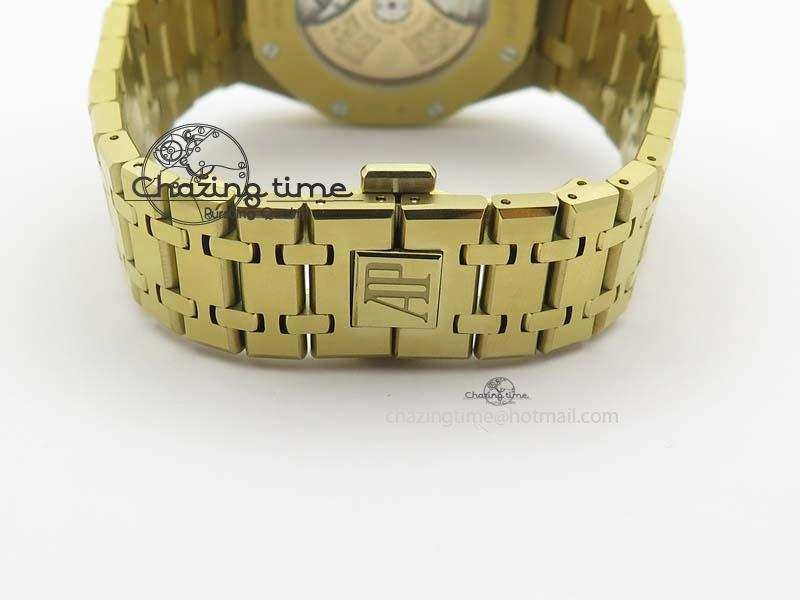 Royal Oak 41mm 15400 YG JF 1:1 Best Edition Blue Dial On YG Bracelet A3120