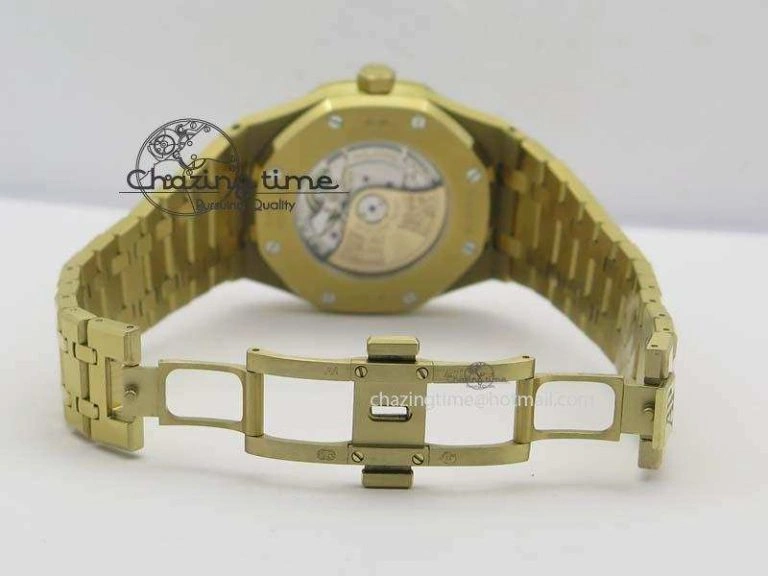 Royal Oak 41mm 15400 YG JF 1:1 Best Edition Blue Dial On YG Bracelet A3120