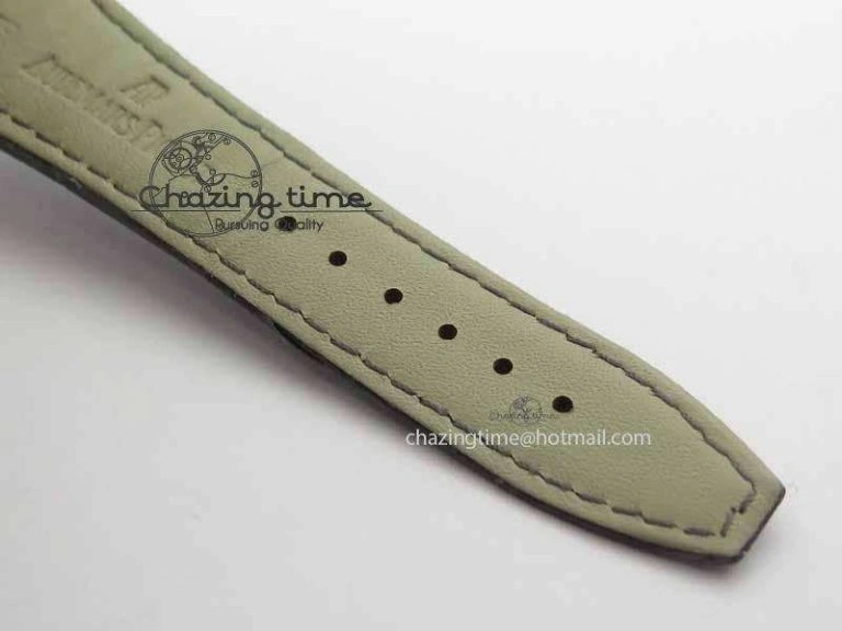Royal Oak 41mm 15402 RG Full Paved Diamonds JF 1:1 Best Edition Diamonds Dial On Leather Strap A3120