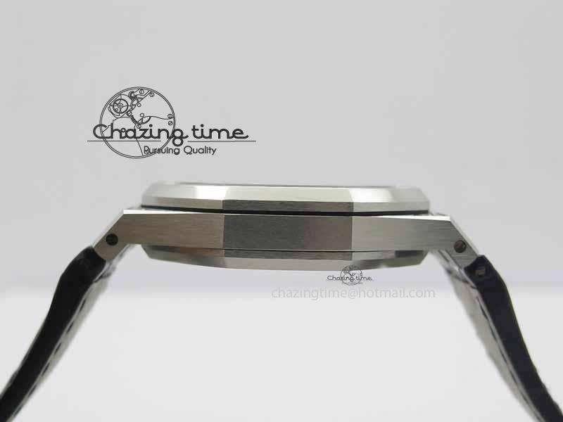 Royal Oak 41mm 15402 SS Full Paved Diamonds JF 1:1 Best Edition Diamonds Dial On Leather Strap A3120