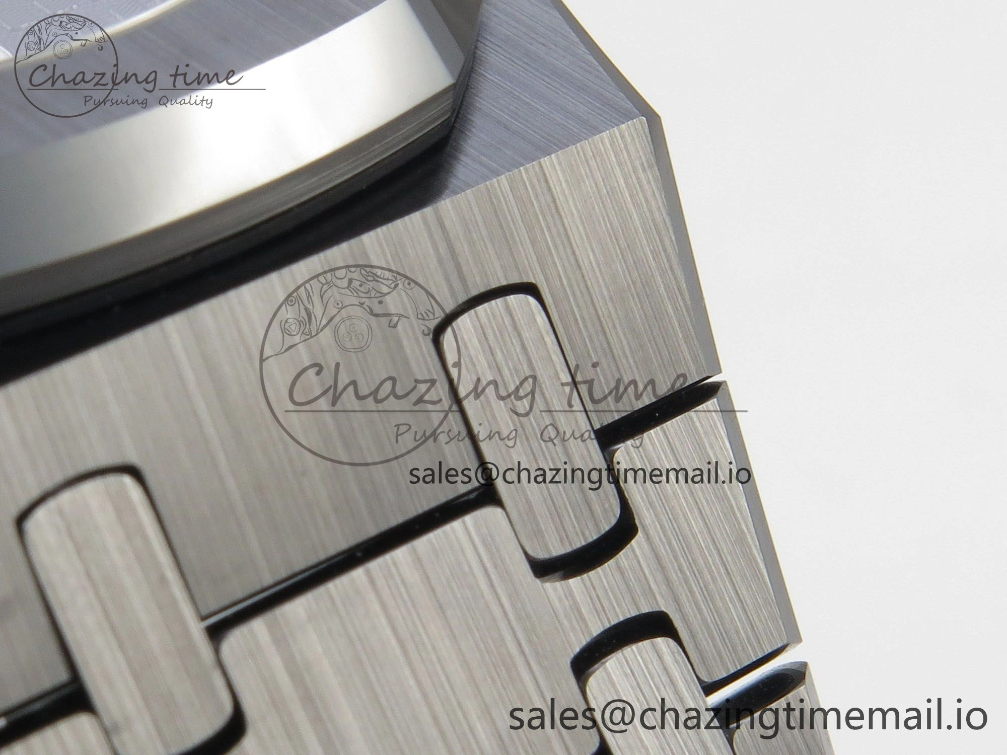 Royal Oak 41mm 15500 APSF 1:1 Best Edition Black Dial on Black Ceramic Bracelet SA4302 Super Clone