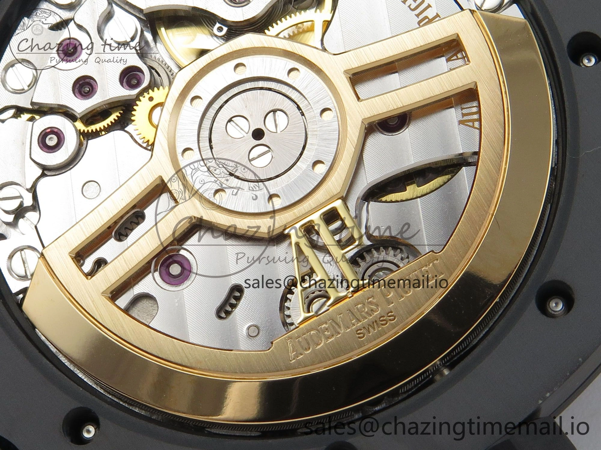 Royal Oak 41mm 15500 APSF 1:1 Best Edition Black Dial on Black Ceramic Bracelet SA4302 Super Clone