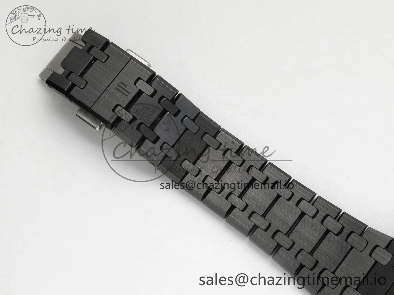 Royal Oak 41mm 15500 APSF 1:1 Best Edition Black Dial on Black Ceramic Bracelet SA4302 Super Clone