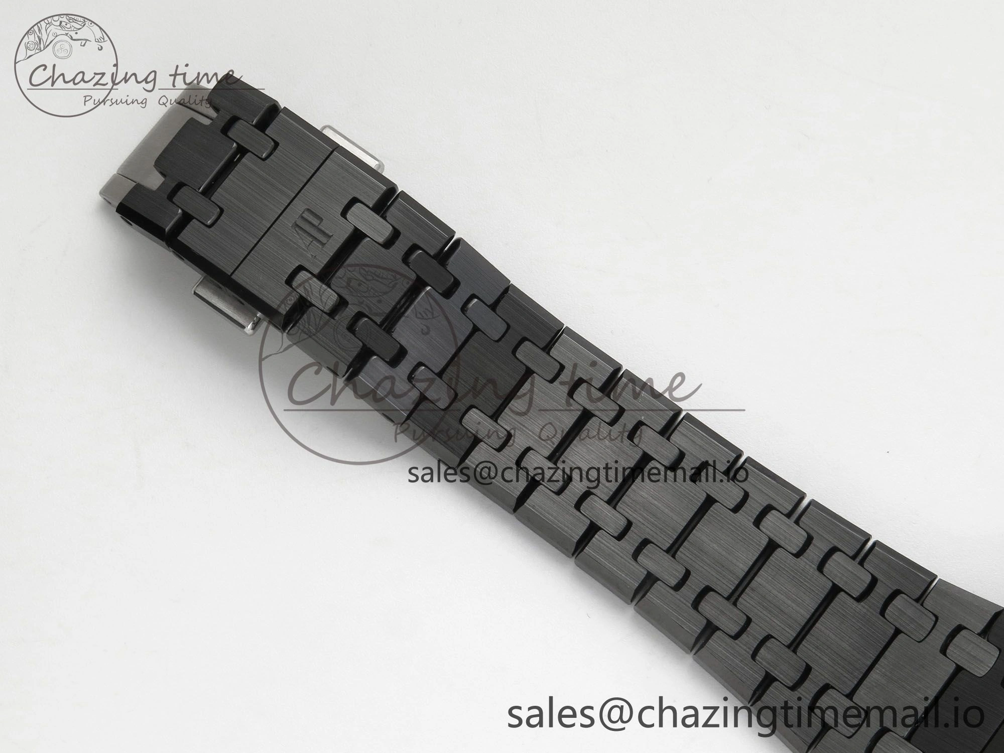 Royal Oak 41mm 15500 APSF 1:1 Best Edition Black Dial on Black Ceramic Bracelet SA4302 Super Clone