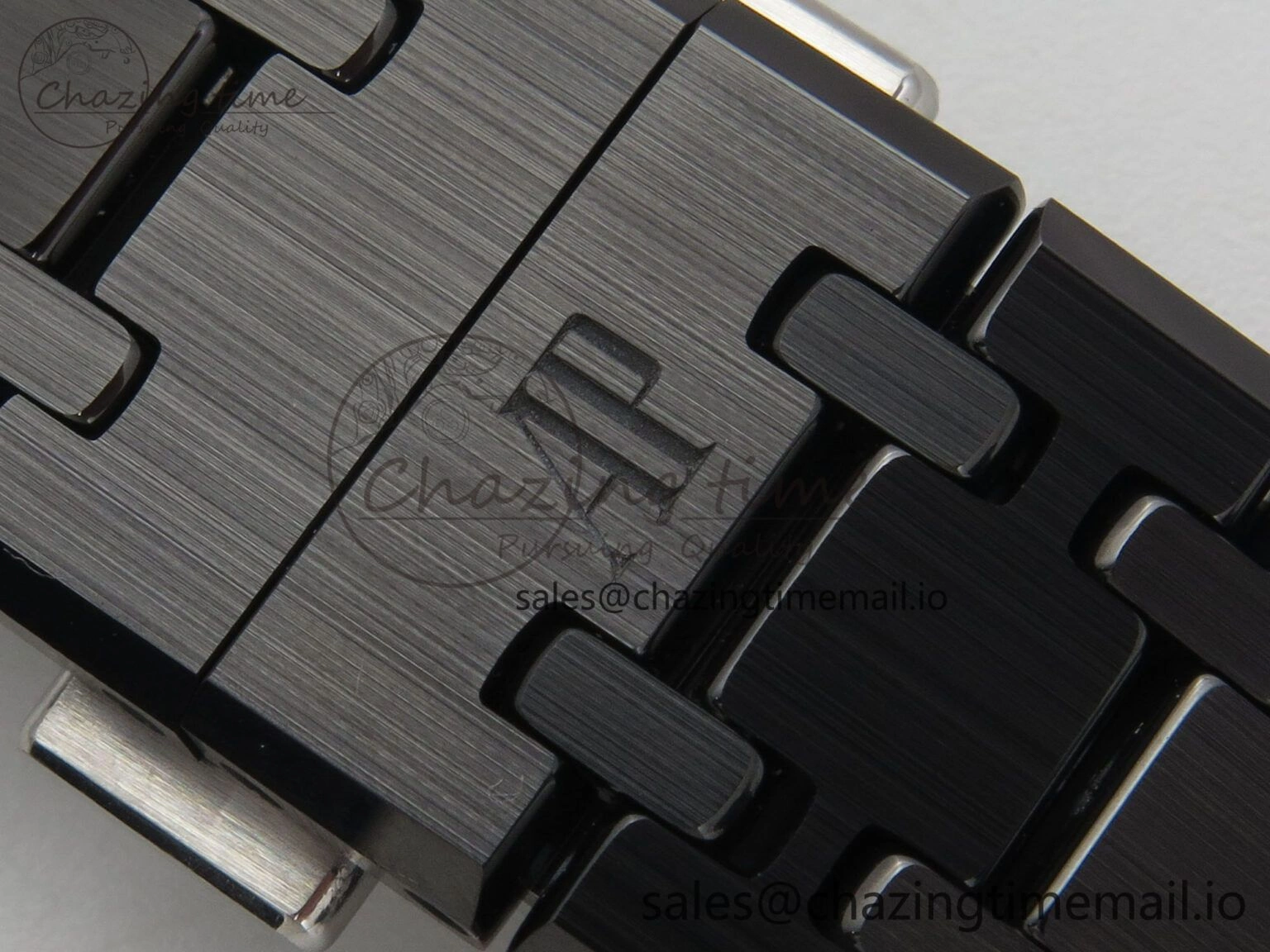 Royal Oak 41mm 15500 APSF 1:1 Best Edition Black Dial on Black Ceramic Bracelet SA4302 Super Clone
