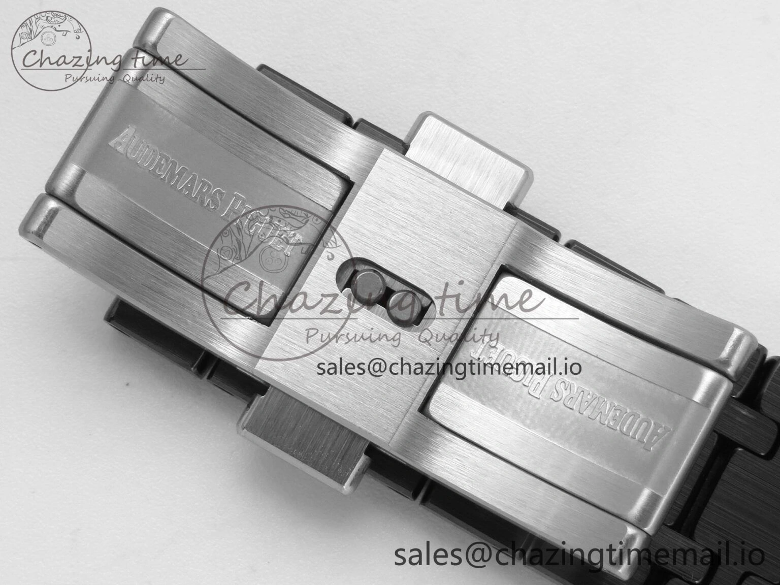 Royal Oak 41mm 15500 APSF 1:1 Best Edition Black Dial on Black Ceramic Bracelet SA4302 Super Clone