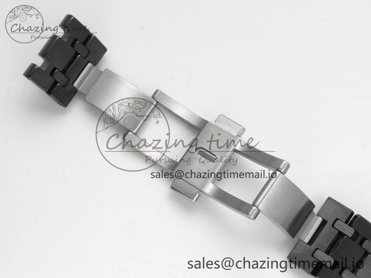 Royal Oak 41mm 15500 APSF 1:1 Best Edition Black Dial on Black Ceramic Bracelet SA4302 Super Clone